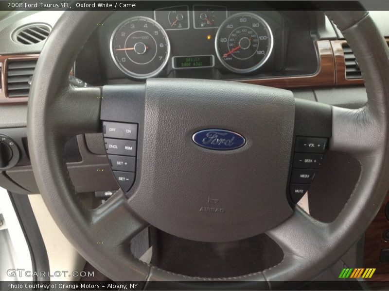 Oxford White / Camel 2008 Ford Taurus SEL