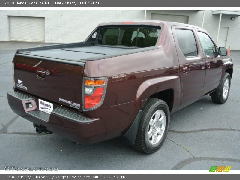 Dark Cherry Pearl / Beige 2008 Honda Ridgeline RTS