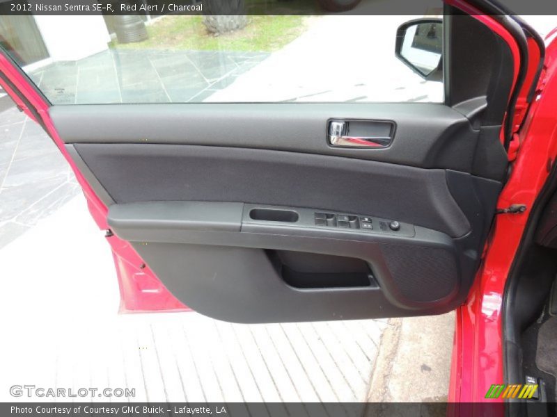 Red Alert / Charcoal 2012 Nissan Sentra SE-R