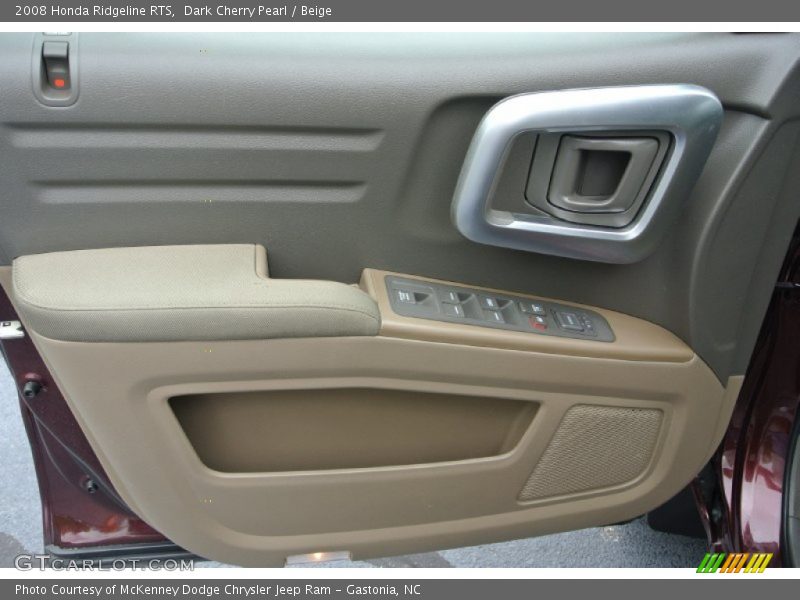 Dark Cherry Pearl / Beige 2008 Honda Ridgeline RTS