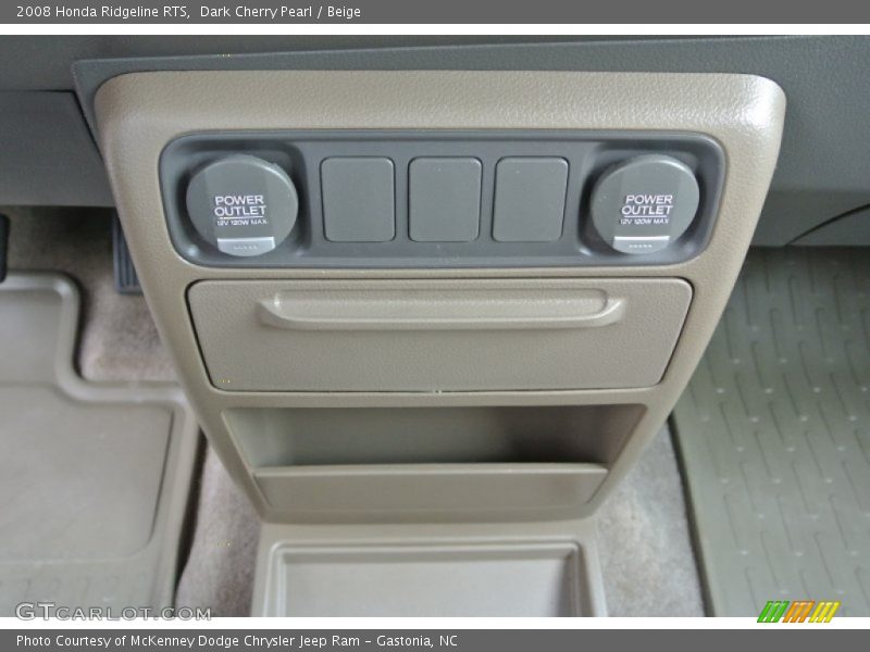 Dark Cherry Pearl / Beige 2008 Honda Ridgeline RTS
