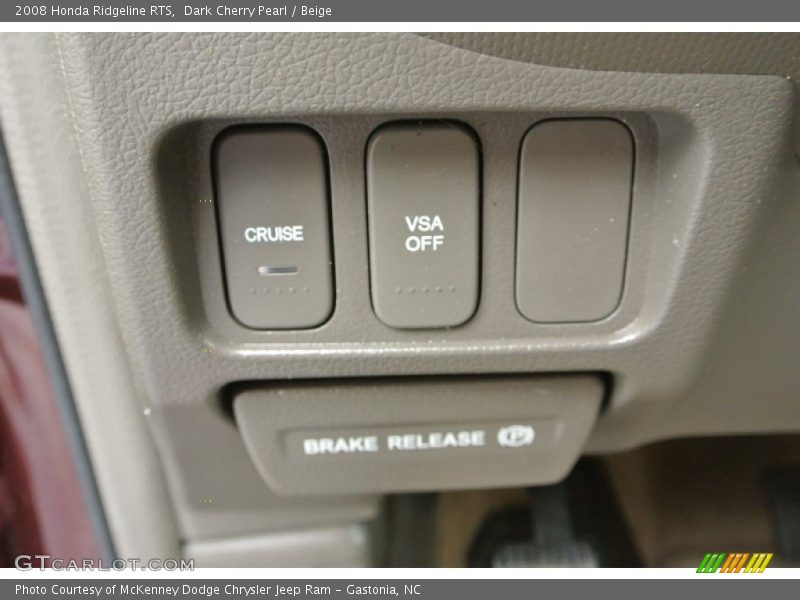 Dark Cherry Pearl / Beige 2008 Honda Ridgeline RTS