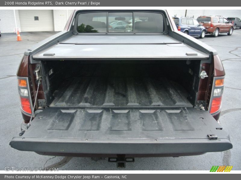 Dark Cherry Pearl / Beige 2008 Honda Ridgeline RTS