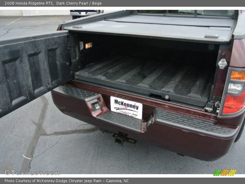 Dark Cherry Pearl / Beige 2008 Honda Ridgeline RTS