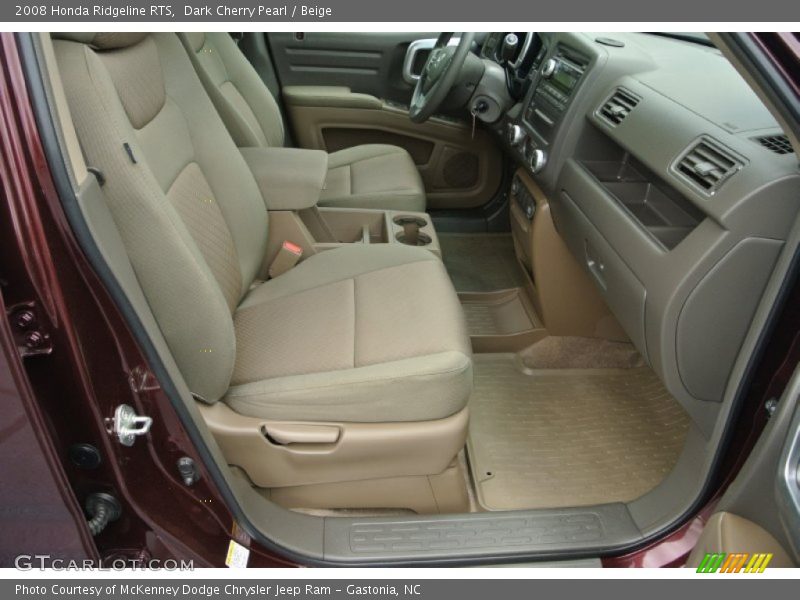 Dark Cherry Pearl / Beige 2008 Honda Ridgeline RTS