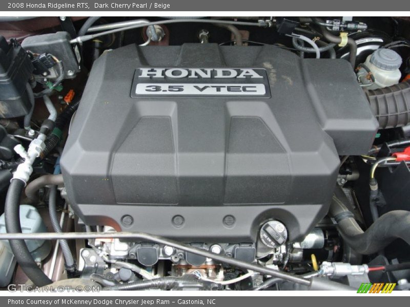 Dark Cherry Pearl / Beige 2008 Honda Ridgeline RTS