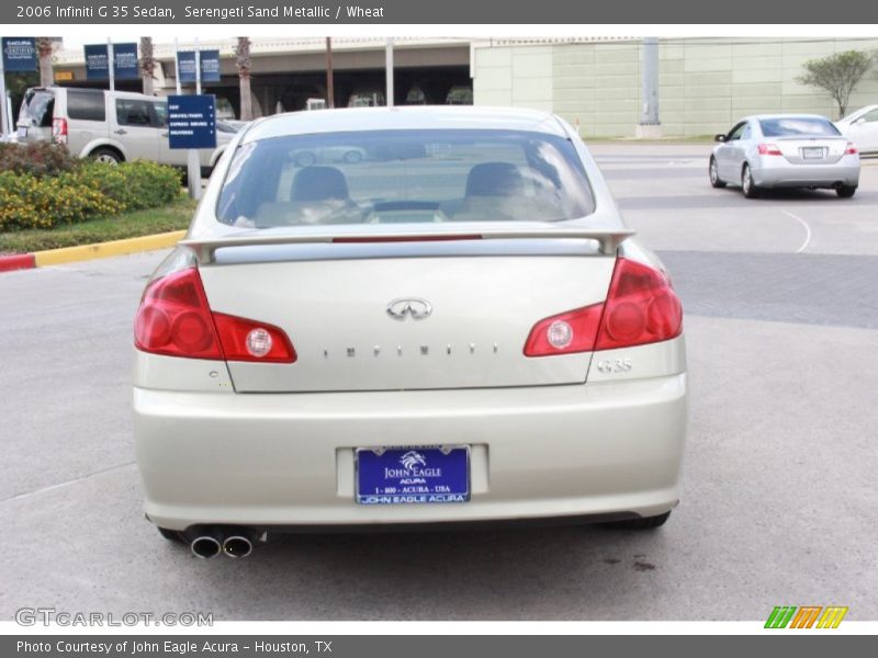 Serengeti Sand Metallic / Wheat 2006 Infiniti G 35 Sedan
