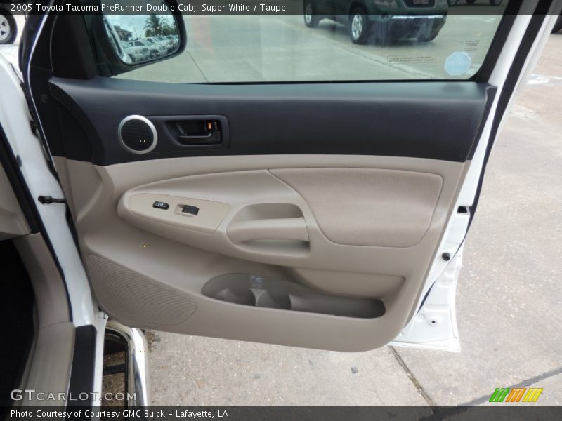 Super White / Taupe 2005 Toyota Tacoma PreRunner Double Cab