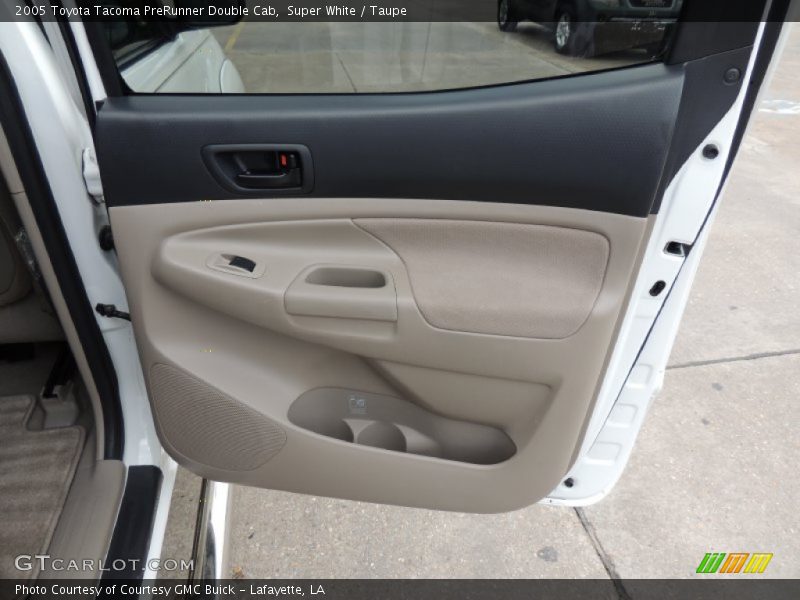 Super White / Taupe 2005 Toyota Tacoma PreRunner Double Cab