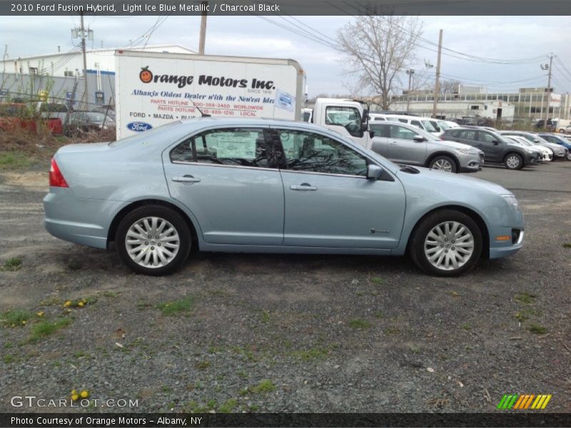 Light Ice Blue Metallic / Charcoal Black 2010 Ford Fusion Hybrid