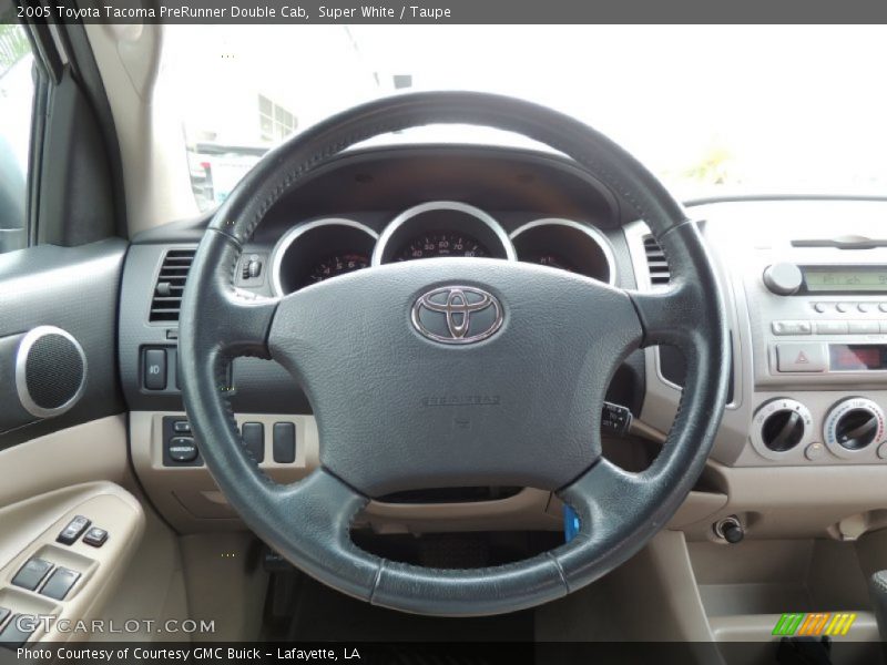 Super White / Taupe 2005 Toyota Tacoma PreRunner Double Cab