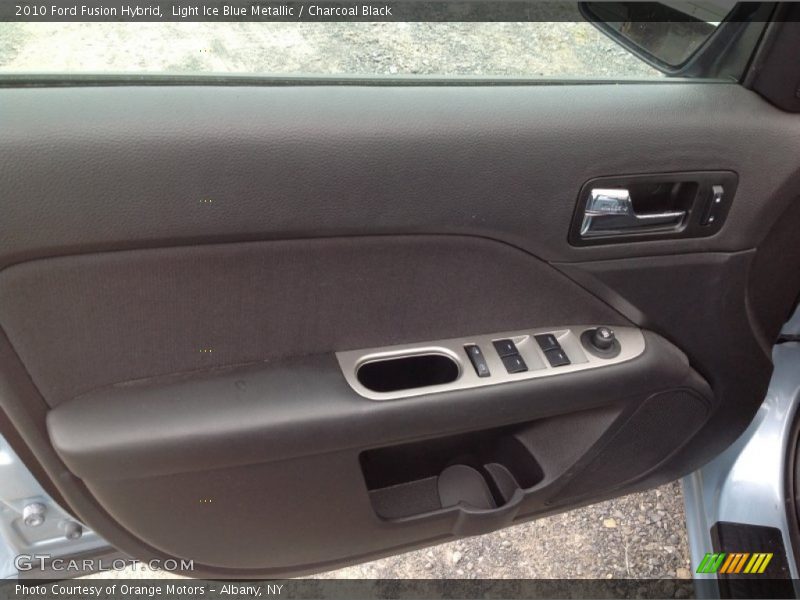 Light Ice Blue Metallic / Charcoal Black 2010 Ford Fusion Hybrid