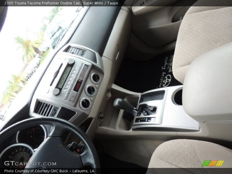 Super White / Taupe 2005 Toyota Tacoma PreRunner Double Cab