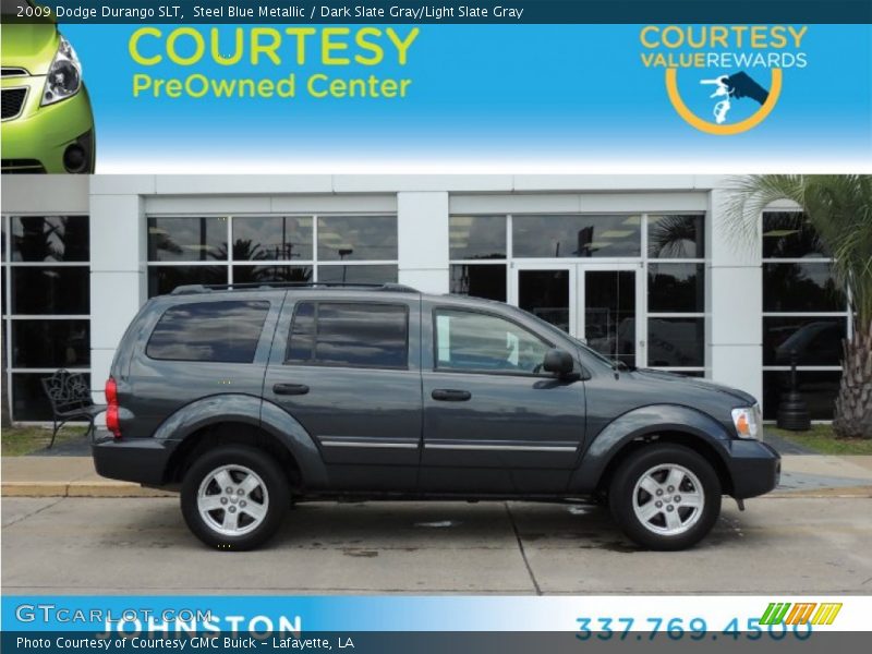 Steel Blue Metallic / Dark Slate Gray/Light Slate Gray 2009 Dodge Durango SLT