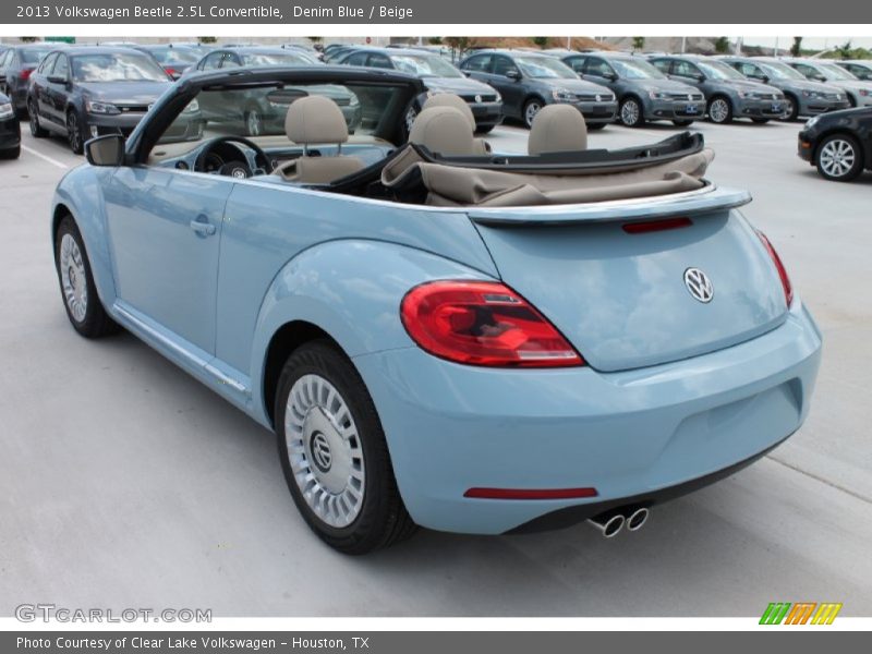 Denim Blue / Beige 2013 Volkswagen Beetle 2.5L Convertible