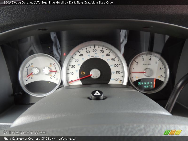 Steel Blue Metallic / Dark Slate Gray/Light Slate Gray 2009 Dodge Durango SLT