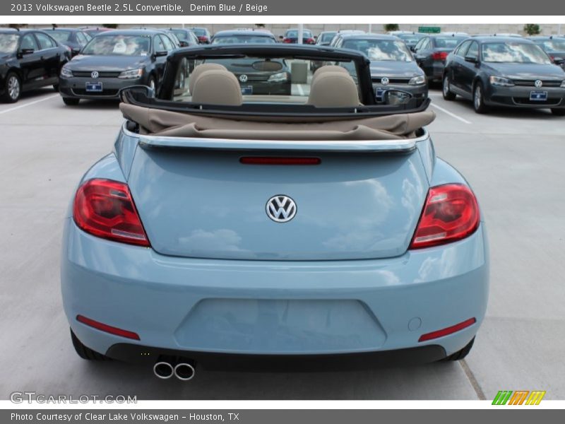 Denim Blue / Beige 2013 Volkswagen Beetle 2.5L Convertible