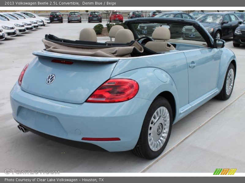 Denim Blue / Beige 2013 Volkswagen Beetle 2.5L Convertible