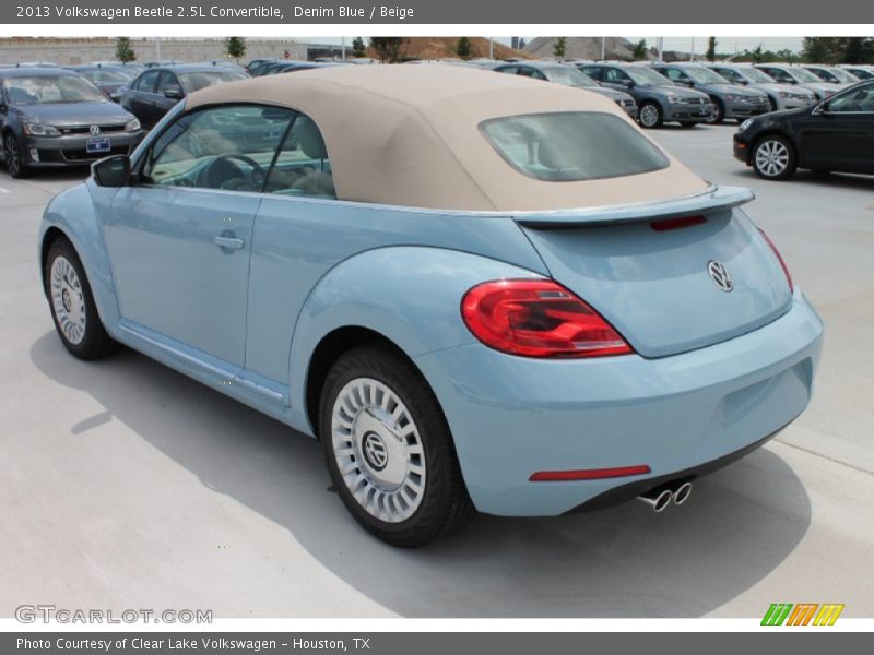 Denim Blue / Beige 2013 Volkswagen Beetle 2.5L Convertible