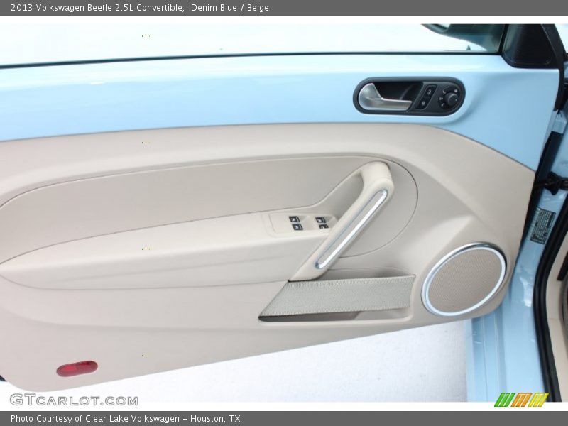 Denim Blue / Beige 2013 Volkswagen Beetle 2.5L Convertible