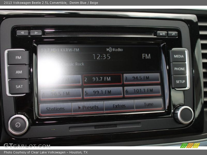Denim Blue / Beige 2013 Volkswagen Beetle 2.5L Convertible