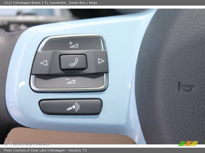 Denim Blue / Beige 2013 Volkswagen Beetle 2.5L Convertible