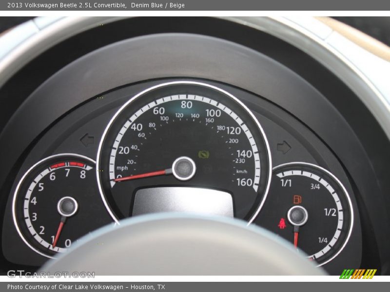 Denim Blue / Beige 2013 Volkswagen Beetle 2.5L Convertible
