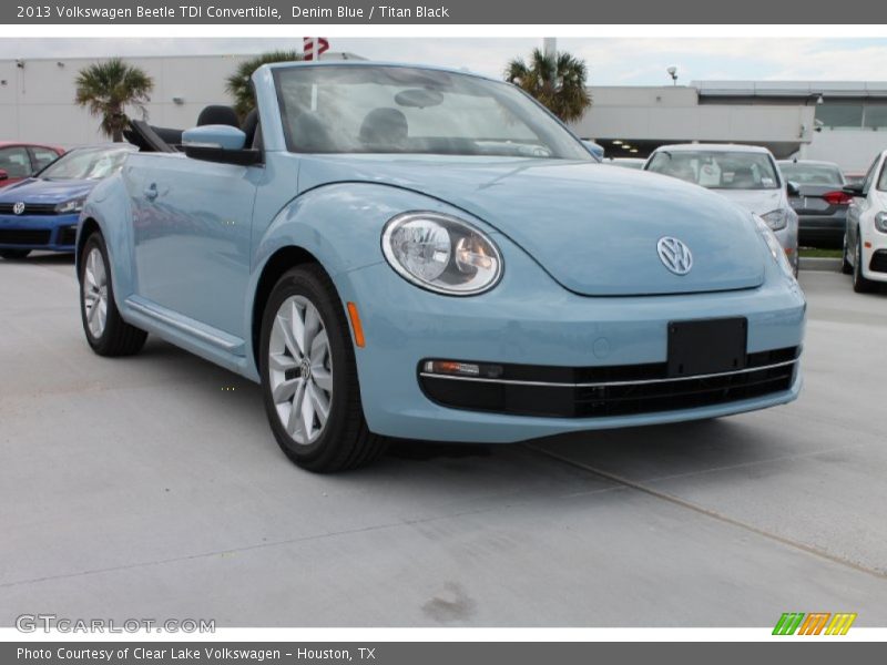 Denim Blue / Titan Black 2013 Volkswagen Beetle TDI Convertible