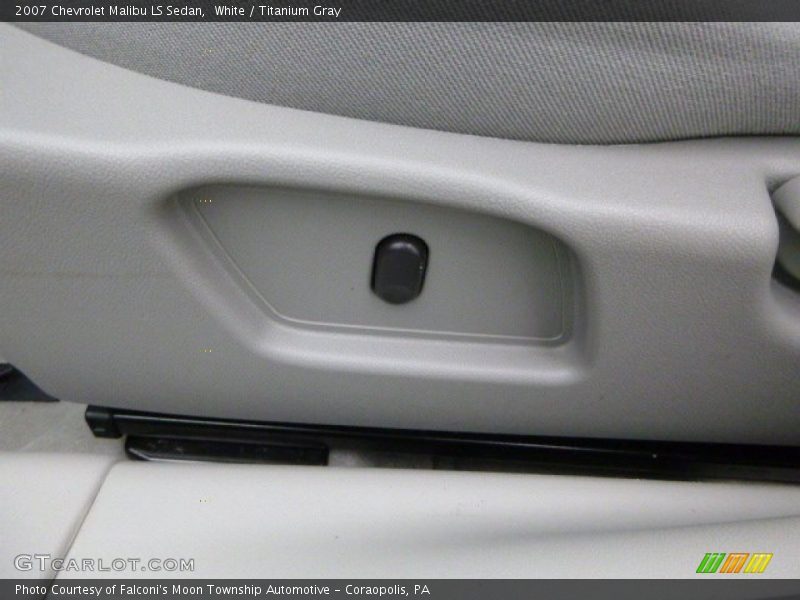 White / Titanium Gray 2007 Chevrolet Malibu LS Sedan