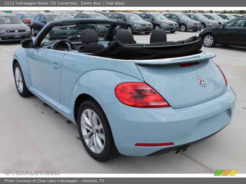 Denim Blue / Titan Black 2013 Volkswagen Beetle TDI Convertible