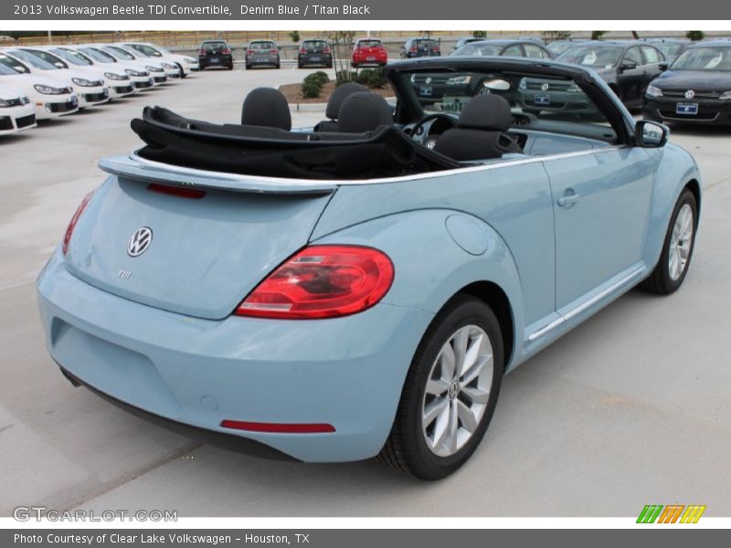 Denim Blue / Titan Black 2013 Volkswagen Beetle TDI Convertible