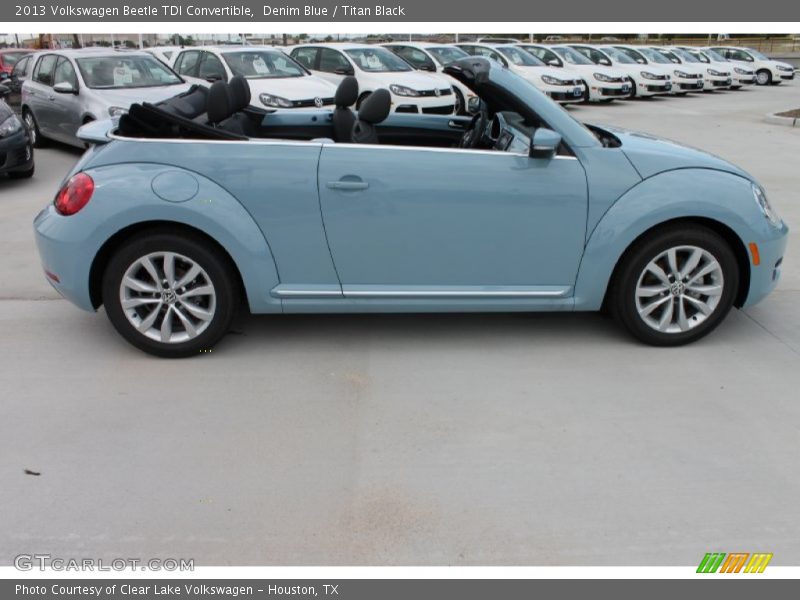 Denim Blue / Titan Black 2013 Volkswagen Beetle TDI Convertible