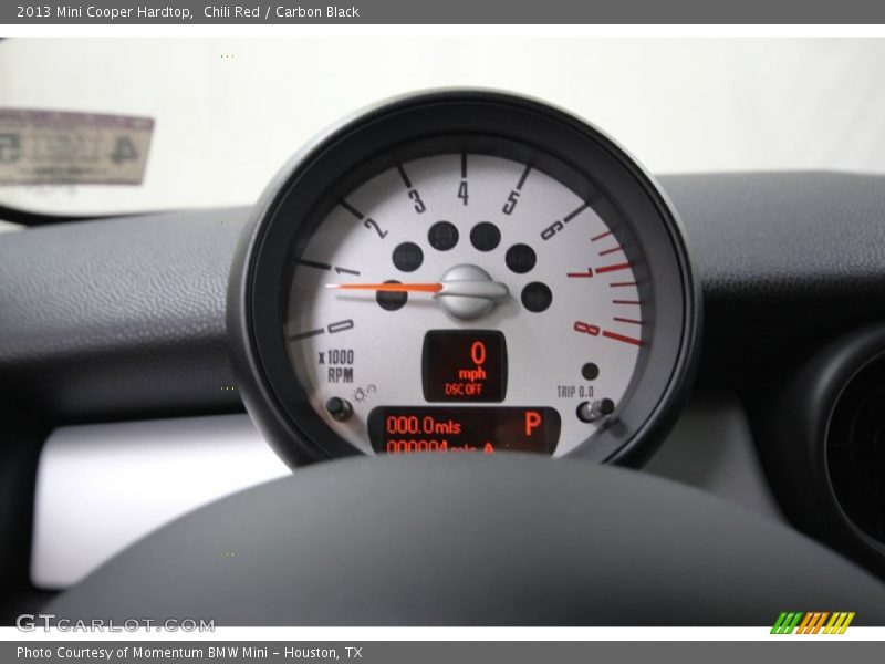 Chili Red / Carbon Black 2013 Mini Cooper Hardtop
