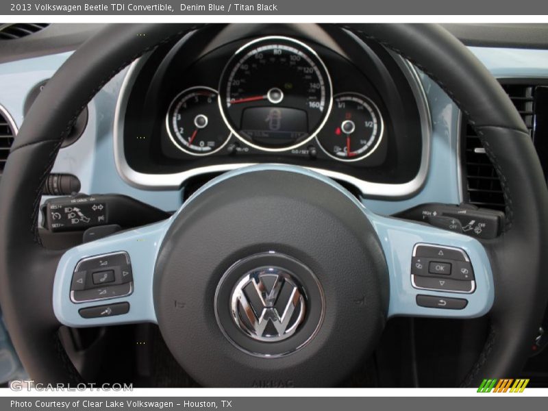 Denim Blue / Titan Black 2013 Volkswagen Beetle TDI Convertible