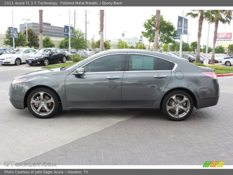 Polished Metal Metallic / Ebony Black 2011 Acura TL 3.5 Technology