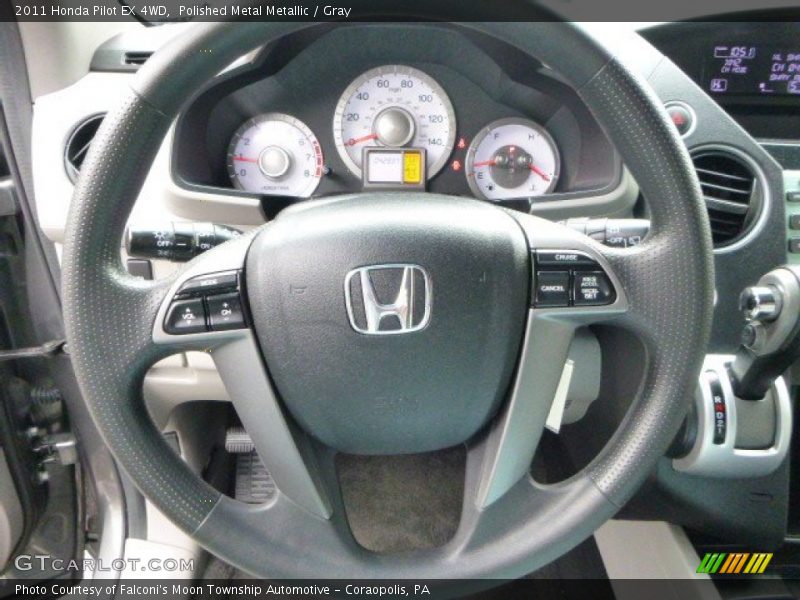 Polished Metal Metallic / Gray 2011 Honda Pilot EX 4WD