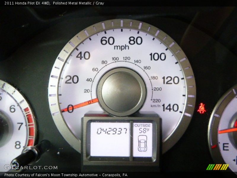 Polished Metal Metallic / Gray 2011 Honda Pilot EX 4WD