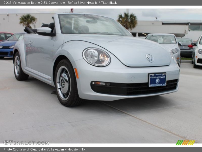 Reflex Silver Metallic / Titan Black 2013 Volkswagen Beetle 2.5L Convertible