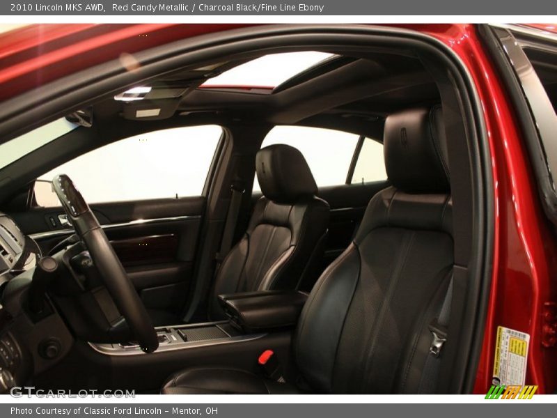 Red Candy Metallic / Charcoal Black/Fine Line Ebony 2010 Lincoln MKS AWD