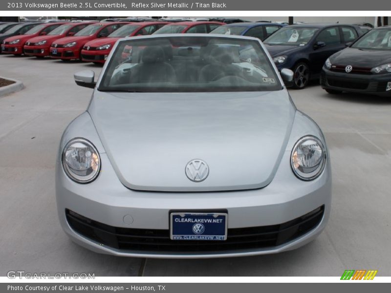 Reflex Silver Metallic / Titan Black 2013 Volkswagen Beetle 2.5L Convertible