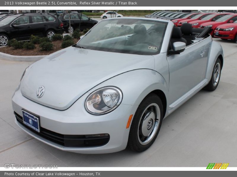 Reflex Silver Metallic / Titan Black 2013 Volkswagen Beetle 2.5L Convertible