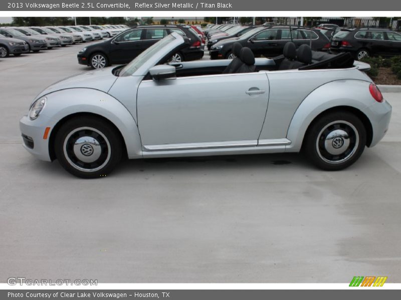 Reflex Silver Metallic / Titan Black 2013 Volkswagen Beetle 2.5L Convertible