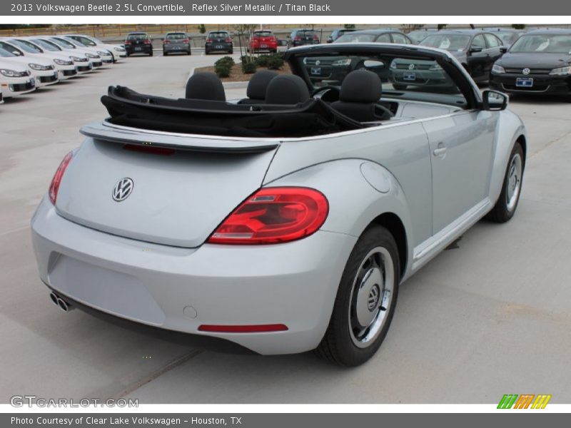 Reflex Silver Metallic / Titan Black 2013 Volkswagen Beetle 2.5L Convertible