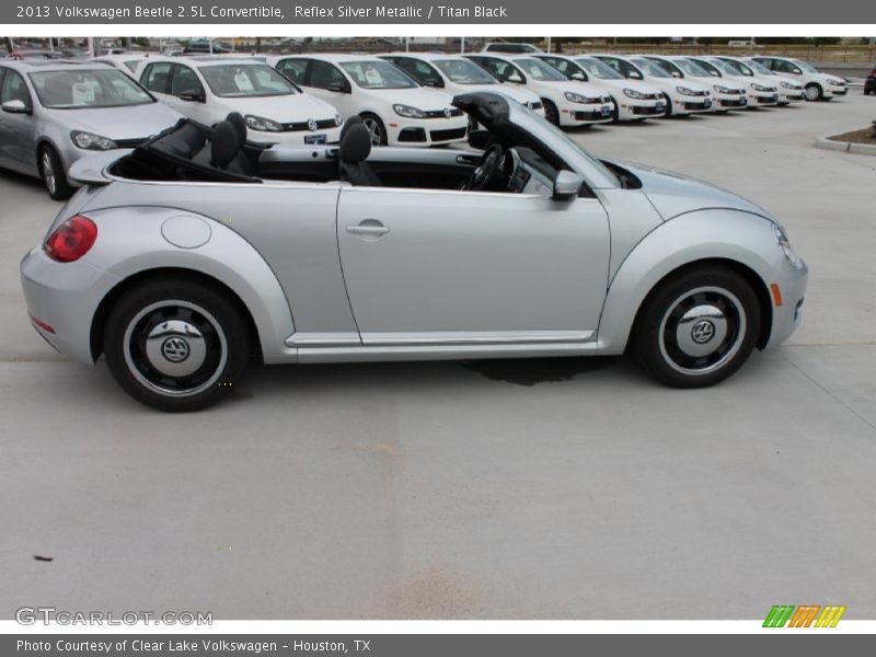Reflex Silver Metallic / Titan Black 2013 Volkswagen Beetle 2.5L Convertible
