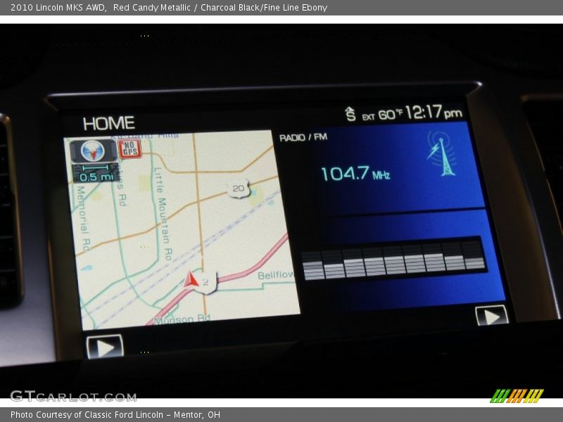 Navigation of 2010 MKS AWD