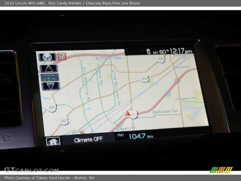 Navigation of 2010 MKS AWD