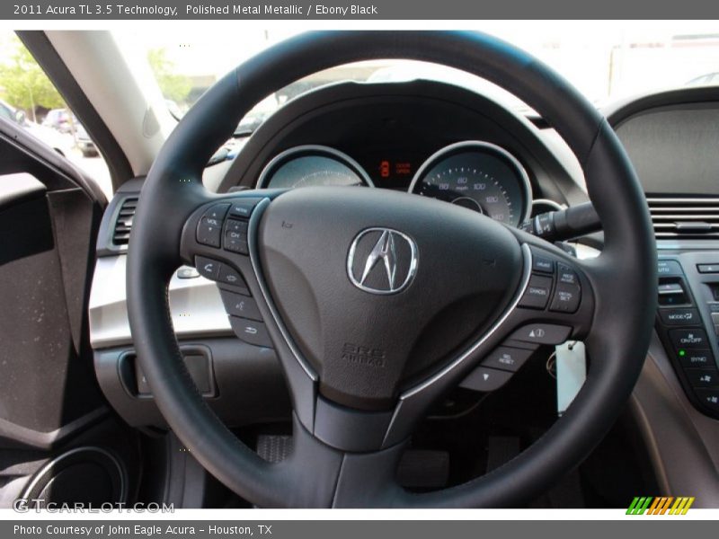 Polished Metal Metallic / Ebony Black 2011 Acura TL 3.5 Technology