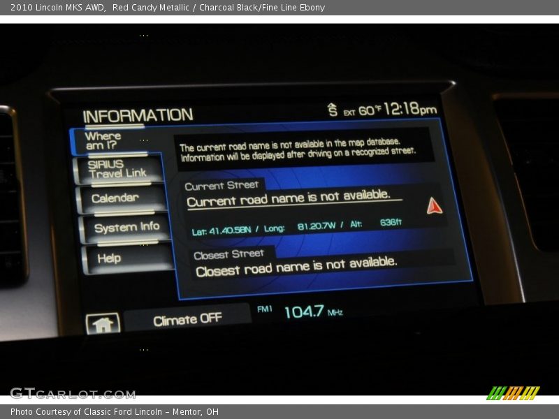 Red Candy Metallic / Charcoal Black/Fine Line Ebony 2010 Lincoln MKS AWD