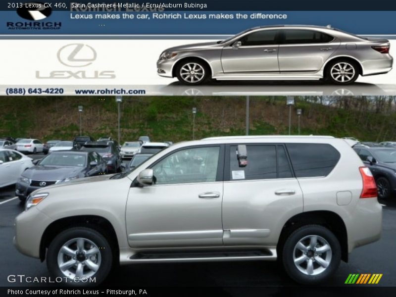Satin Cashmere Metallic / Ecru/Auburn Bubinga 2013 Lexus GX 460