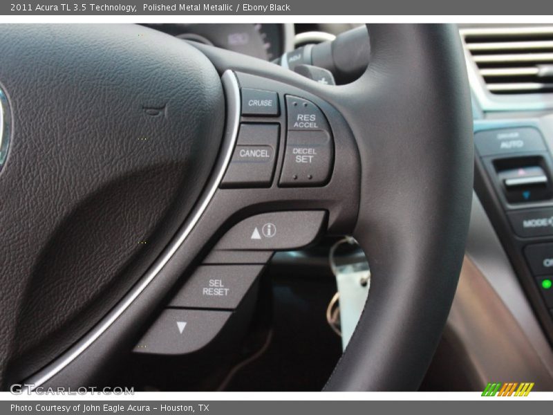 Polished Metal Metallic / Ebony Black 2011 Acura TL 3.5 Technology